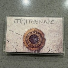 Vintage 1987 Whitesnake Cassette Whitesnake Rock Hard Rock EFA Records Clear
