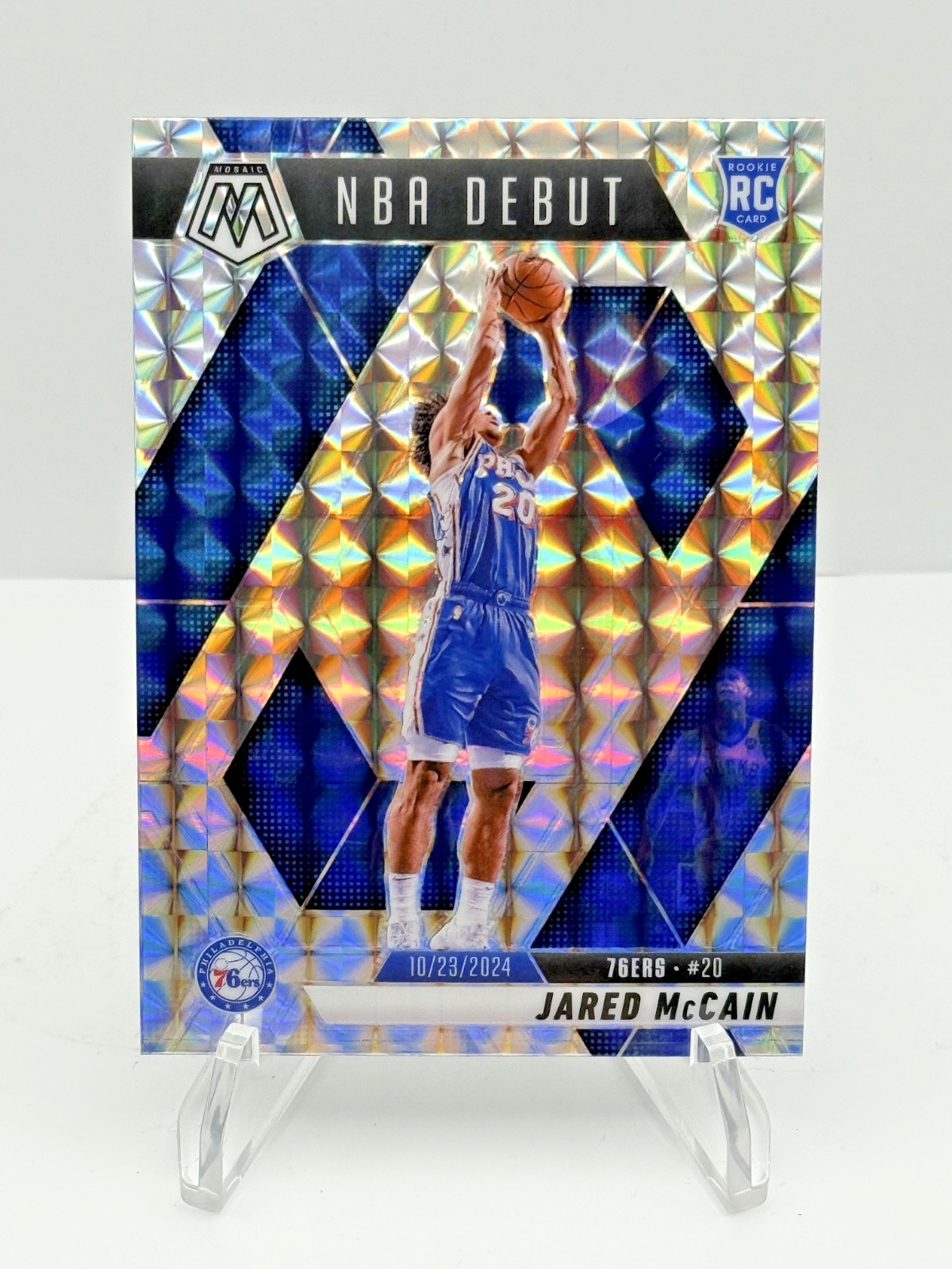 2024-25 Mosaic Basketball - Jared McCain NBA Debut RC Mosaic Prizm #263