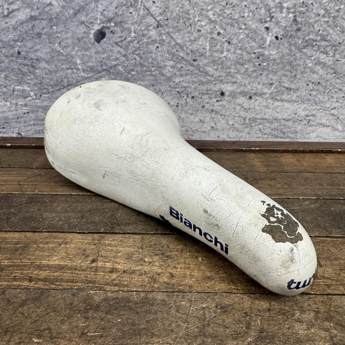 Vintage Bianchi Saddle White Selle Italia Turbo Racing Road Bike