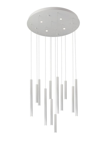 Moderne HäNgelampen 16X64W/Led, 5120Lm, IP20, 3000K, Weiß Matt - Energiespare...-image