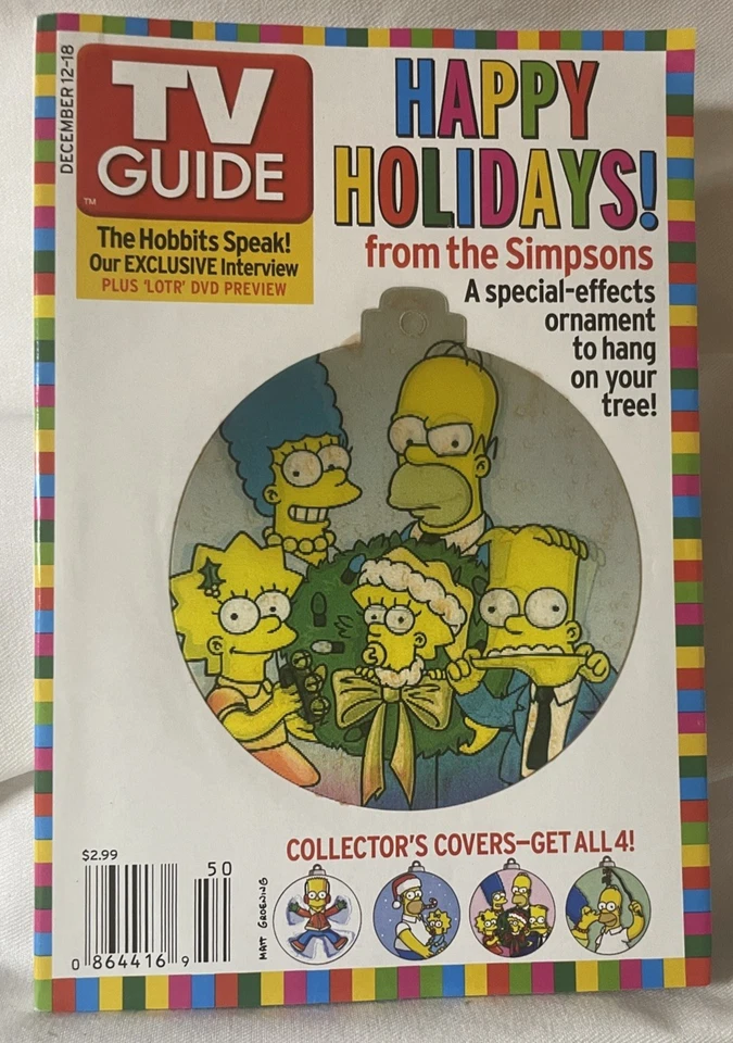 “Complete Set of 5 Covers — Simpsons Christmas TV Guide Dec 12–18, 2004.” - Image 3 of 4