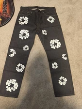 Denim Tears X Levi’s Cotton Wreath ‘Indigo’ Denim Jeans Size 38