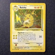 Pokémon TCG Raichu 14/62 Holo Rare Fossil - MP - English on eBay
