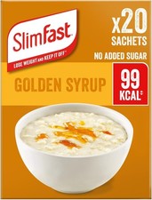 20 Sachets of Golden Syrup Flavour Porridge - Sugar-Free, Protein-Rich Treat