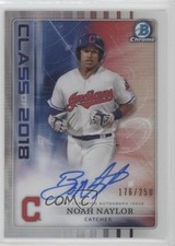 2018 Bowman Draft Class of 176/250 Bo Naylor Noah #C18A-NN Auto fm0