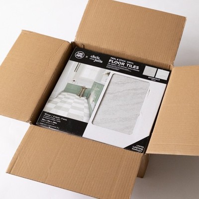 Floor Pops Bonneville beige 30,48 cm x 30,48 cm selbstklebende Vinylbodenfliesen