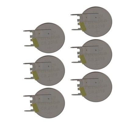 6x  CR2016FV-MFR 3V Lithium Coin Battery VERT 2-PIN for EVO CMOS BIOS
