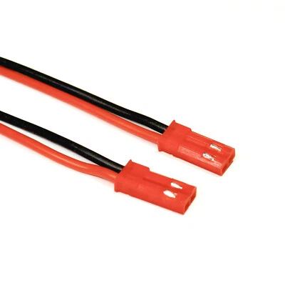 ✅ 2 Stück Original 2Pin JST BEC Stecker Female 15cm 20AWG Silikonkabel Lipo Akku - Bild 1 von 4
