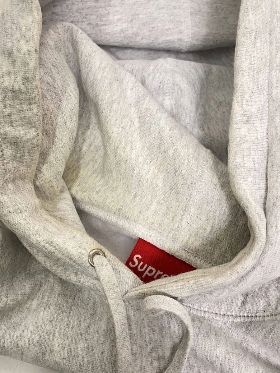 Felpa Supreme con cappuccio L cotone grigio tinta unita usata