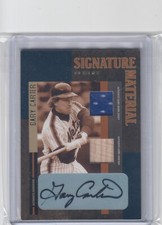 2004 Gary Carter Absolute Memorabilia Signature AUTO BAT JERSEY /50 - #2 NY Mets