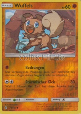 Pokemon - 73/145 Wuffels - Reverse Holo- SM2 Stunde der Wächter