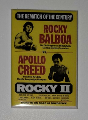 Rocky Balboa Apollo Creed Poster Refrigerator Magnet 2'' X 3'' fridge