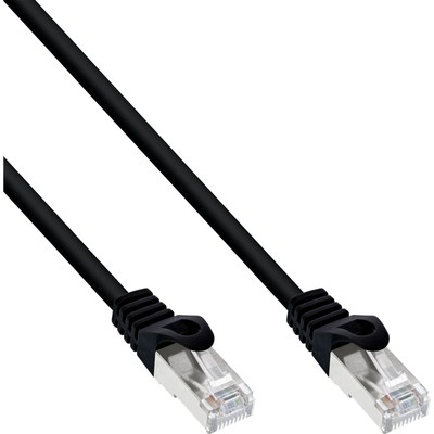 InLine  Patchkabel, F/UTP, Cat.5e, schwarz, 3m