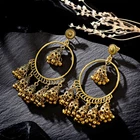 Fashion Women Indian Jhumka Gypsy Jewelry Gold Boho Vintage Ethnic Drop Earrings