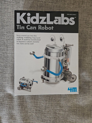 4M KidzLabs Tin Can Robot New & Sealed