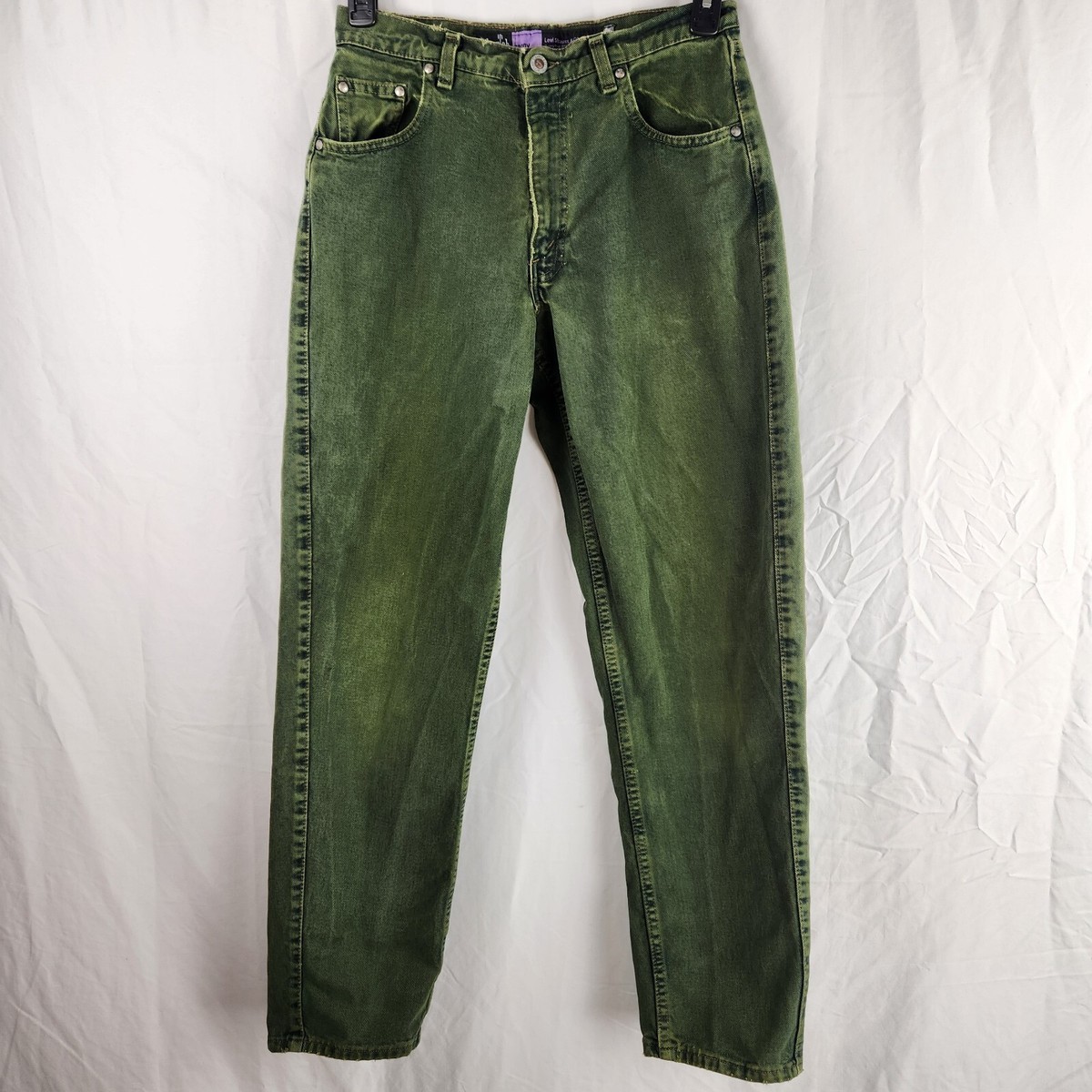 Vintage 1992 Silver Tab Green Levi Denim Jeans Baggy 31 x 32