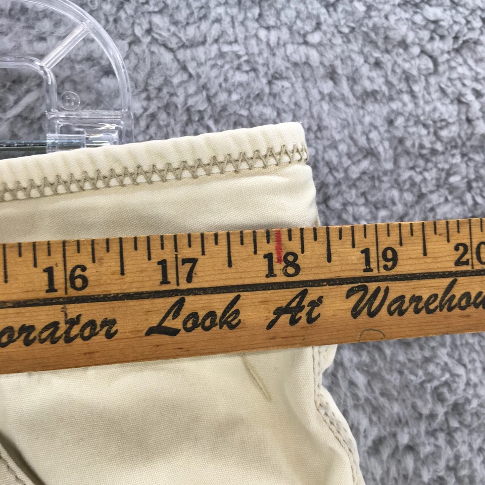 Tommy Bahama Pantalones Cortos Carga Para Hombres 38 Beige Algodón Cremallera Mosca Botón tiro alto Foto 4 de 4