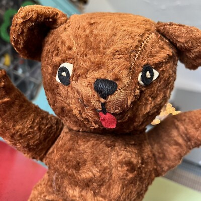Vintage Teddy Bear OLD Bantam U.S. toys Inc. 40s 50s ? brown