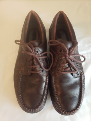 Gording Denmark Mens Brown Leather Lace Up Shoes EU 41 US 8 Shock Absorbent