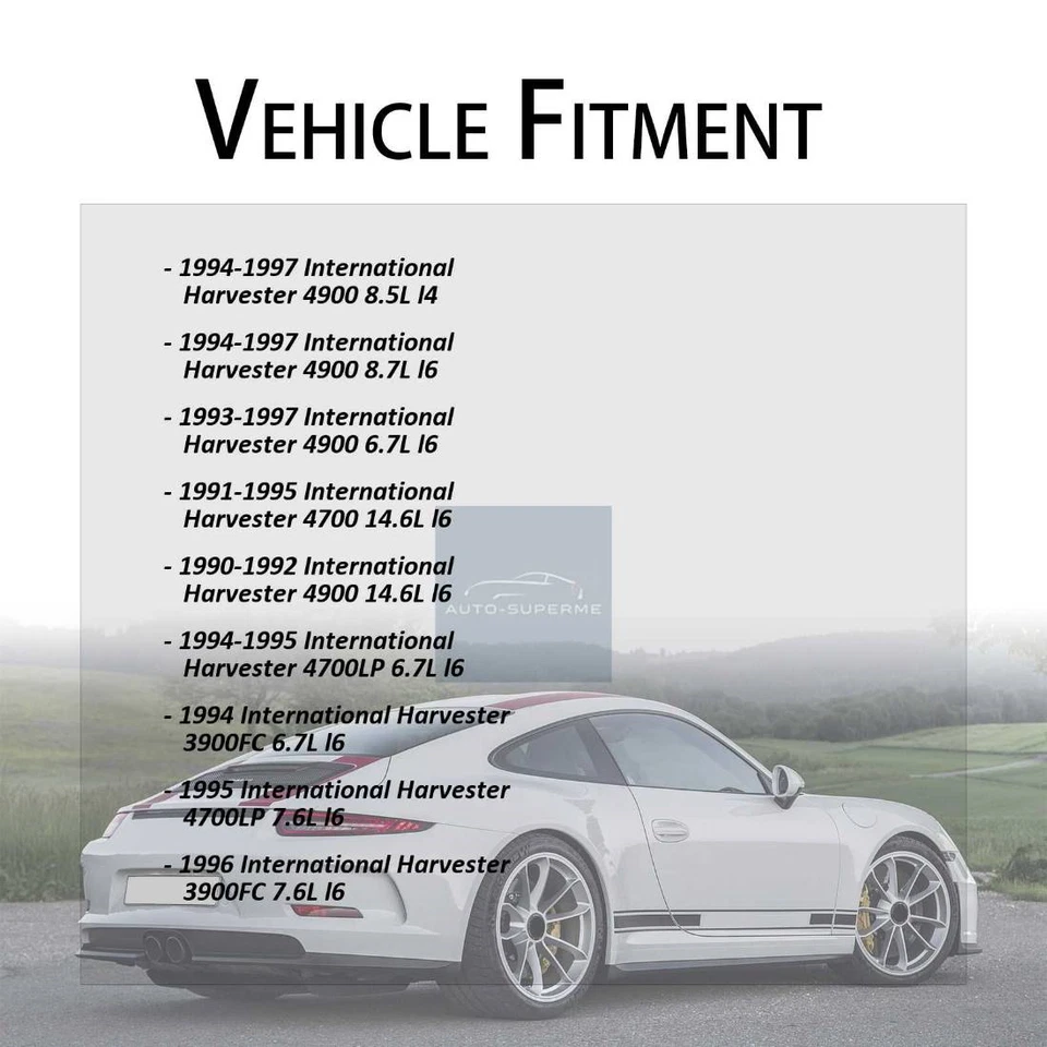 Juego de mangueras de freno delanteras 2x para International Harvester 4800 7,3 L 1995-1997 Foto 4 de 4