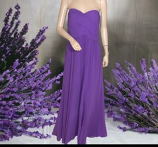 NWT RALPH LAUREN EVENINGS EXOTIC ORCHID LONG CHIFFON LINED GOWN DRESS SZ 12