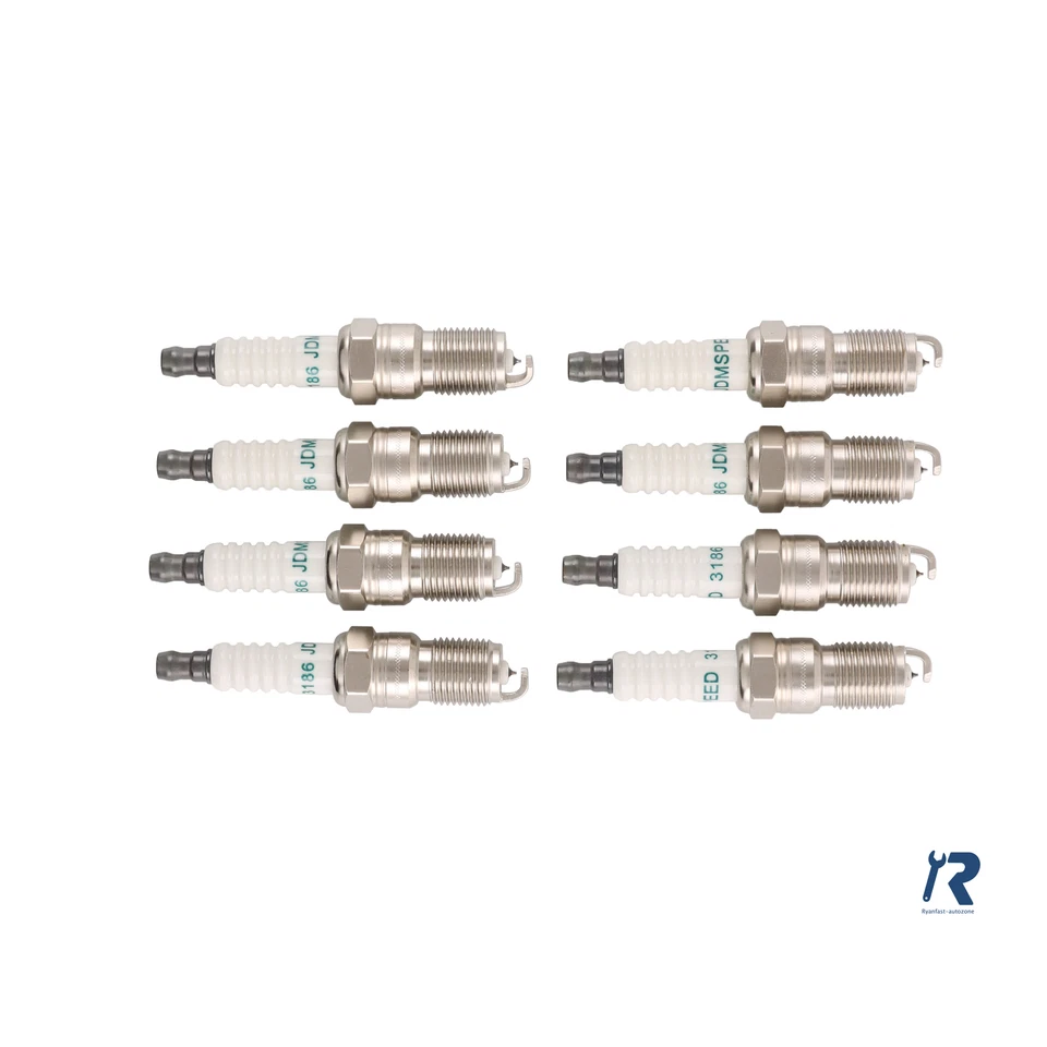 Комплект из 8 платиновых свечей зажигания 3186 подходит для Camaro Silverado Yukon Corvette - Изображение 2 из 4