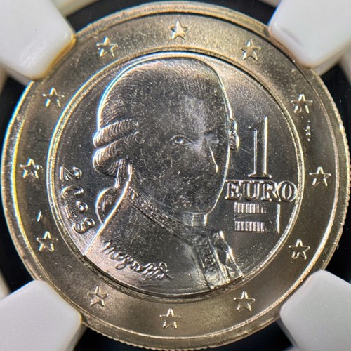 AUSTRIA. 2023, 1 Euro - NGC MS67 - Wolfgang Amadeus Mozart 046 - Picture 3 of 5