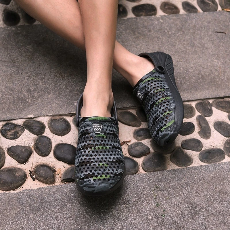 Men's slip sales on rubber sandals