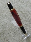 Red twist Pen With Reflective Highlights & Appears to Change Shades W/ Lighting — photo 8