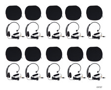 Plantronics Blackwire C310-M Mono Headset W/non-detach USB Adapter Lot 10 E5727