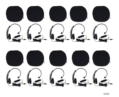 Plantronics Blackwire C310-M Mono Headset W/non-detach USB Adapter Lot 10 E5727