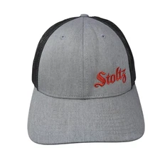 Stoltz Snapback Trucker Hat Gray M/L Adjustable Mesh Back 6 Panel Richardson
