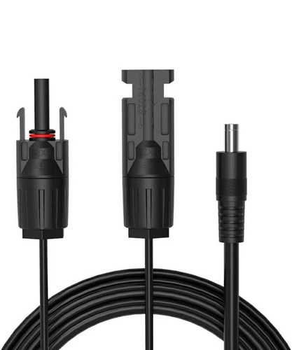 Solar Panel Connector Adapter Cables with Female and Male Connector to DC 5.5mm