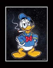SMOKIN' DONALD limited EDITION print RT VEGAS signed original marijuana disney