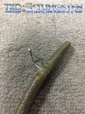 TKO Tungsten Kit Wacky / Neko Rig &ndash; 10 O-Ring In Gomma Con Pinze Di Installazione