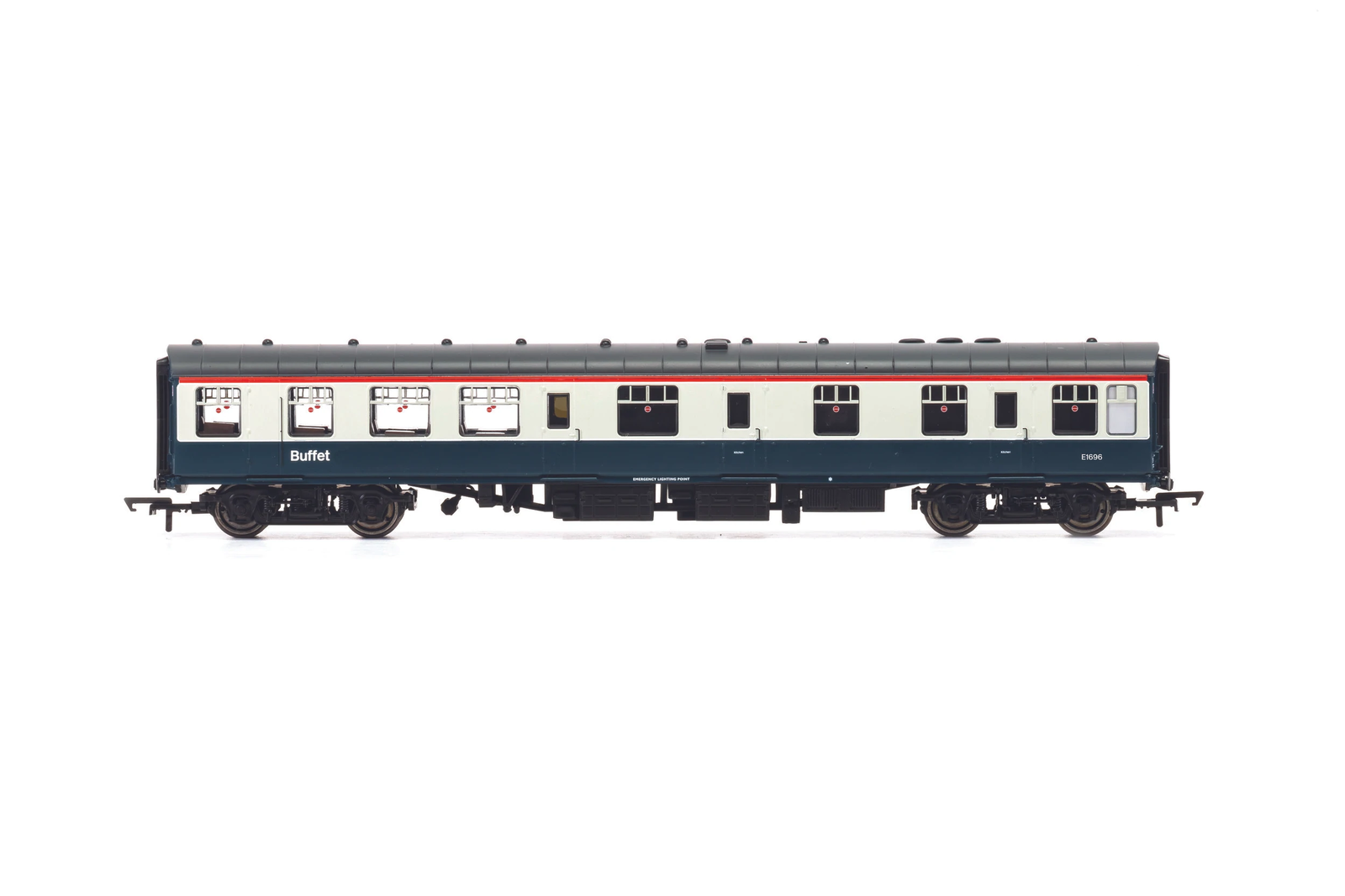 Hornby R40217 OO Gauge BR InterCity, Mk1 RBR Coach, E1696 - Era 7