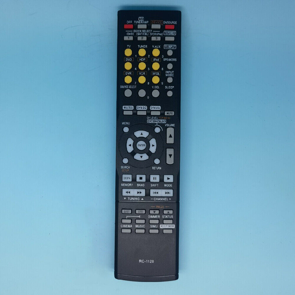 Télécommande RC-1120 Pour Récepteur AV Denon - Compatible AVR-590, AVR-1610, AVR-1910, AVR-3805 Et Autres Modèles