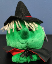 Puffkins Hazel Witch Plush 6" Halloween Beanie 1997 Collectible Stuffed Soft Toy