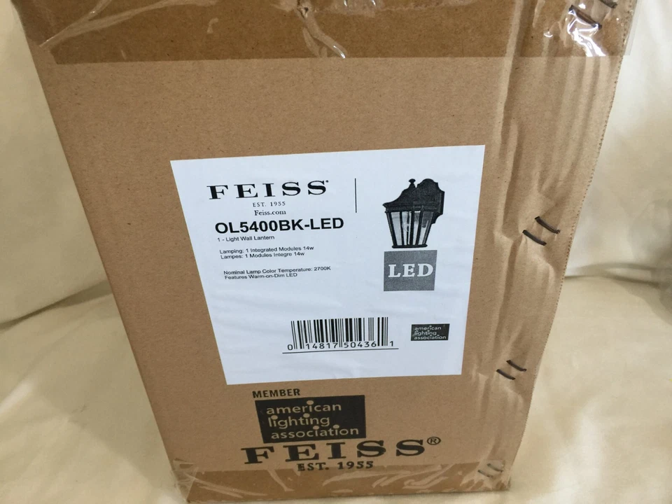 Feiss OL5400BK Cotswold Lane Outdoor Patio Lighting Wall Lantern, Black, 1-Light - Image 4 of 4