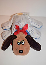 TONKA Pound Puppy Vtg '85 New Born 8" Mini w/Diaper, Pjs, Bow, Name Tag Squirt