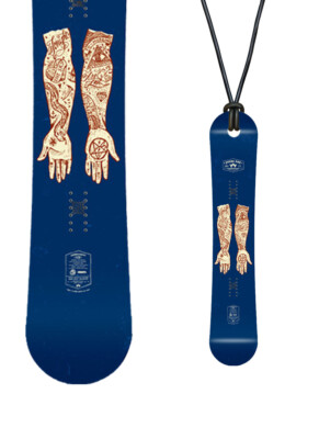 Miniboard NEW ROME SDS Cross Rocket 12/13 Snowboard als Halskette - MBX_50
