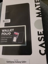 New Case-Mate Genuine Leather Wallet Folio Folding Case for Samsung Galaxy S20+ 