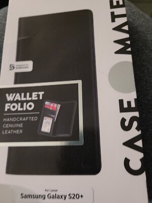 New Case-Mate Genuine Leather Wallet Folio Folding Case for Samsung Galaxy S20+ 