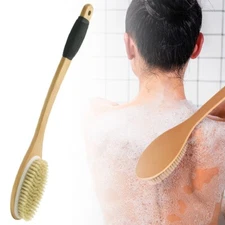 Extended Handle Soft Bristle Bath Shower Brush For Full Body Cleaning