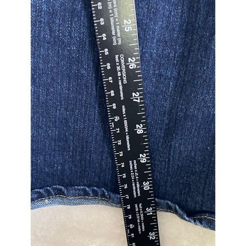 Gap Ultra Low Rise Flare Jeans Dark Wash Stretch Denim Women's Size 14 - Picture 4 of 8