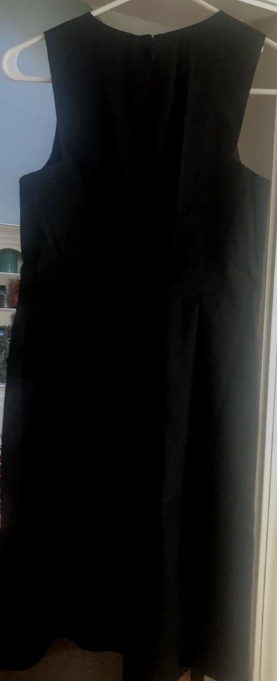 Vestido HALSTON Heritage Little de lino negro - Talla 0 Nuevo con etiquetas $345 Foto 2 de 2