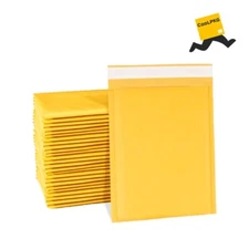 Made in USA CoolPkg Kraft Bubble Mailer Shipping Envelopes #000 4x7 4*7 500 pcs