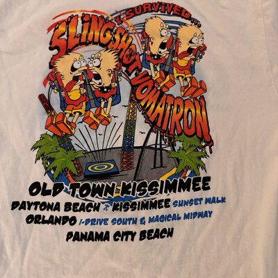 Daytona Beach Slingshot Ride Graphic T Shirt Florida M Panama City Kissimmee