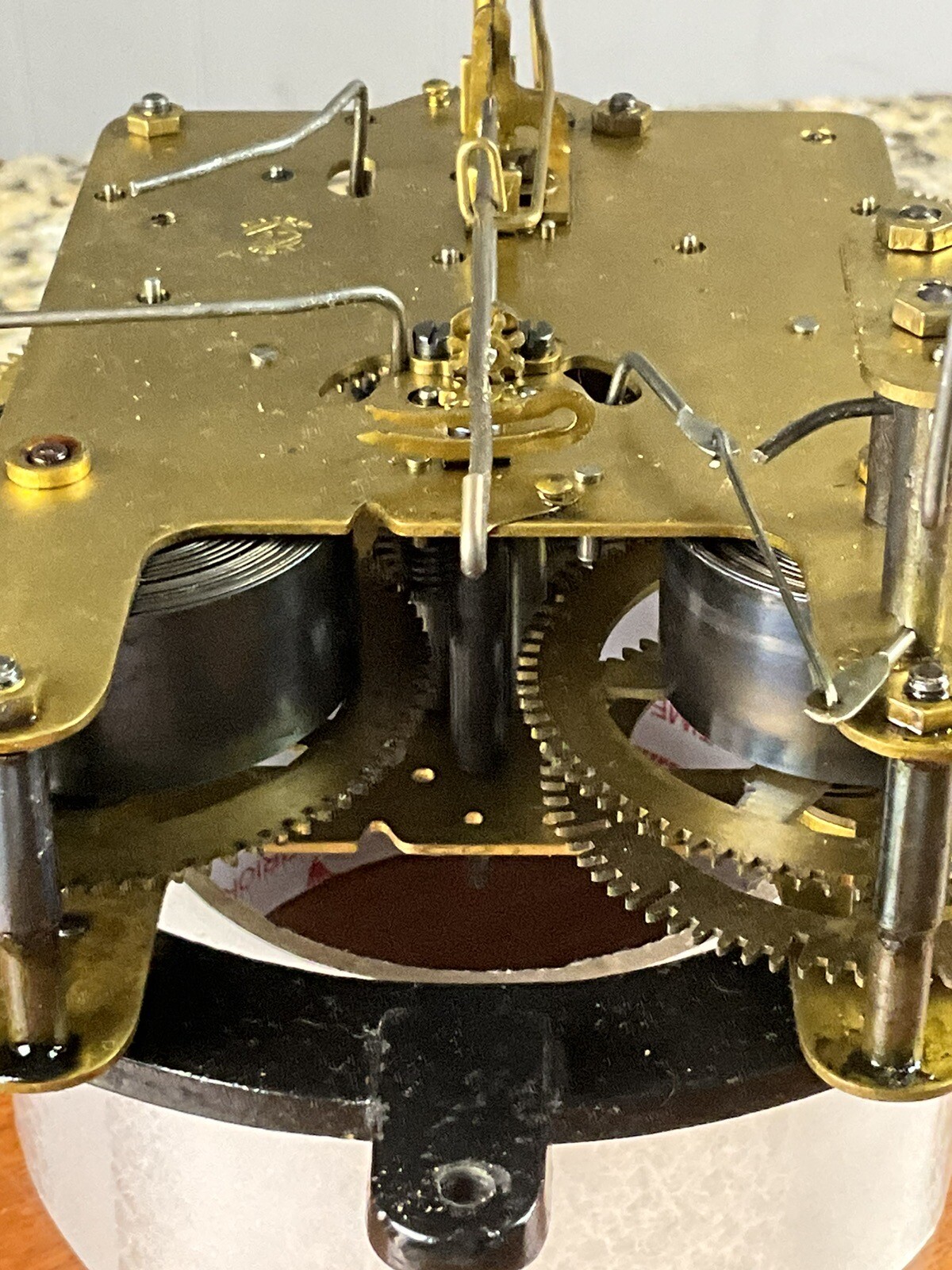 Seth Thomas Sonora Chimes Mantel Clock Upper Movement eBay