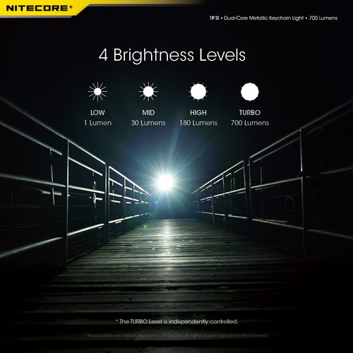 ~NUEVO~ Llavero recargable Nitecore Tip SE 700 lúmenes linterna EDC - Imagen 4 de 12